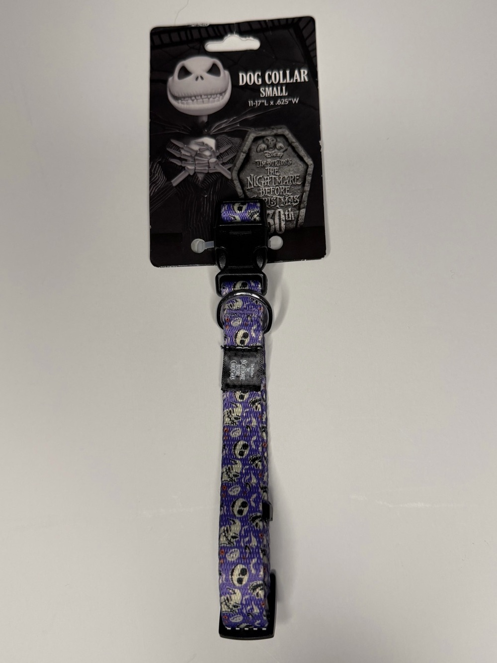 Disney The Nightmare Before Christmas Purple Jack Skellington Dog Collar Small - Picture 8 of 9